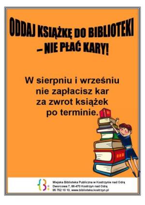 BEZ KAR ZA PRZETRZYMANIE KSIĄŻEK