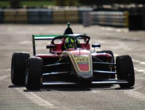 Piotr Orzechowski przed rundą Brytyjskiej Formuły 4 na Snetterton 300